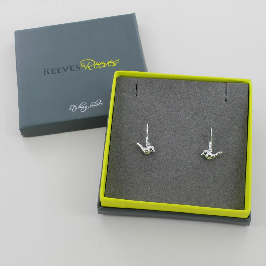 STERLING SILVER TWEET BIRD EARRINGS