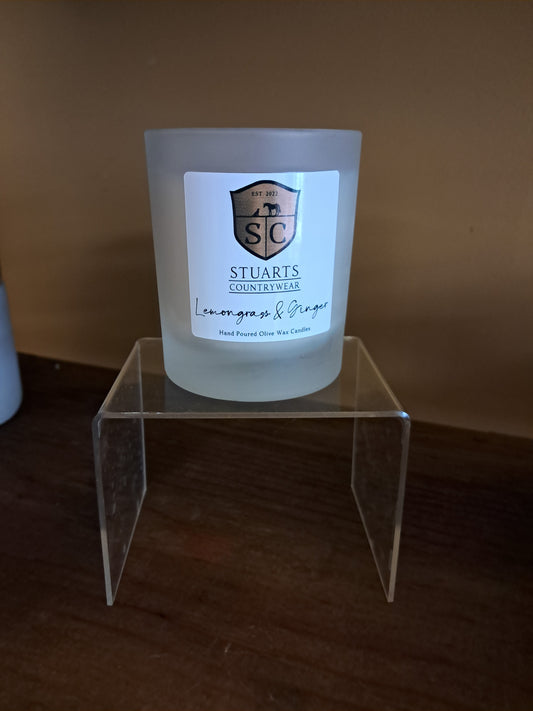 Luxury Olive Wax Candle - Lemongrass & Ginger