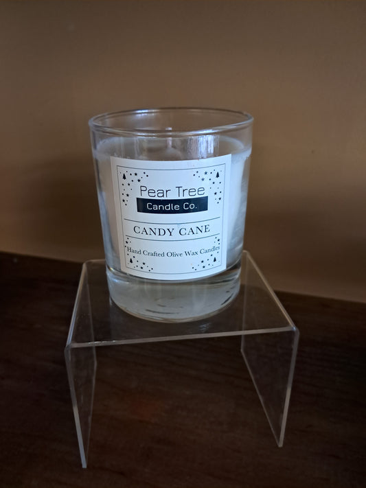 Luxury Olive Wax Candle - Candy Cane