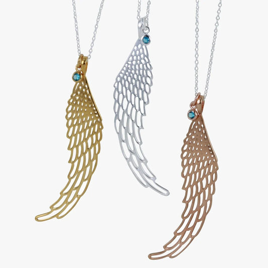 PEACOCK TAIL NECKLACE