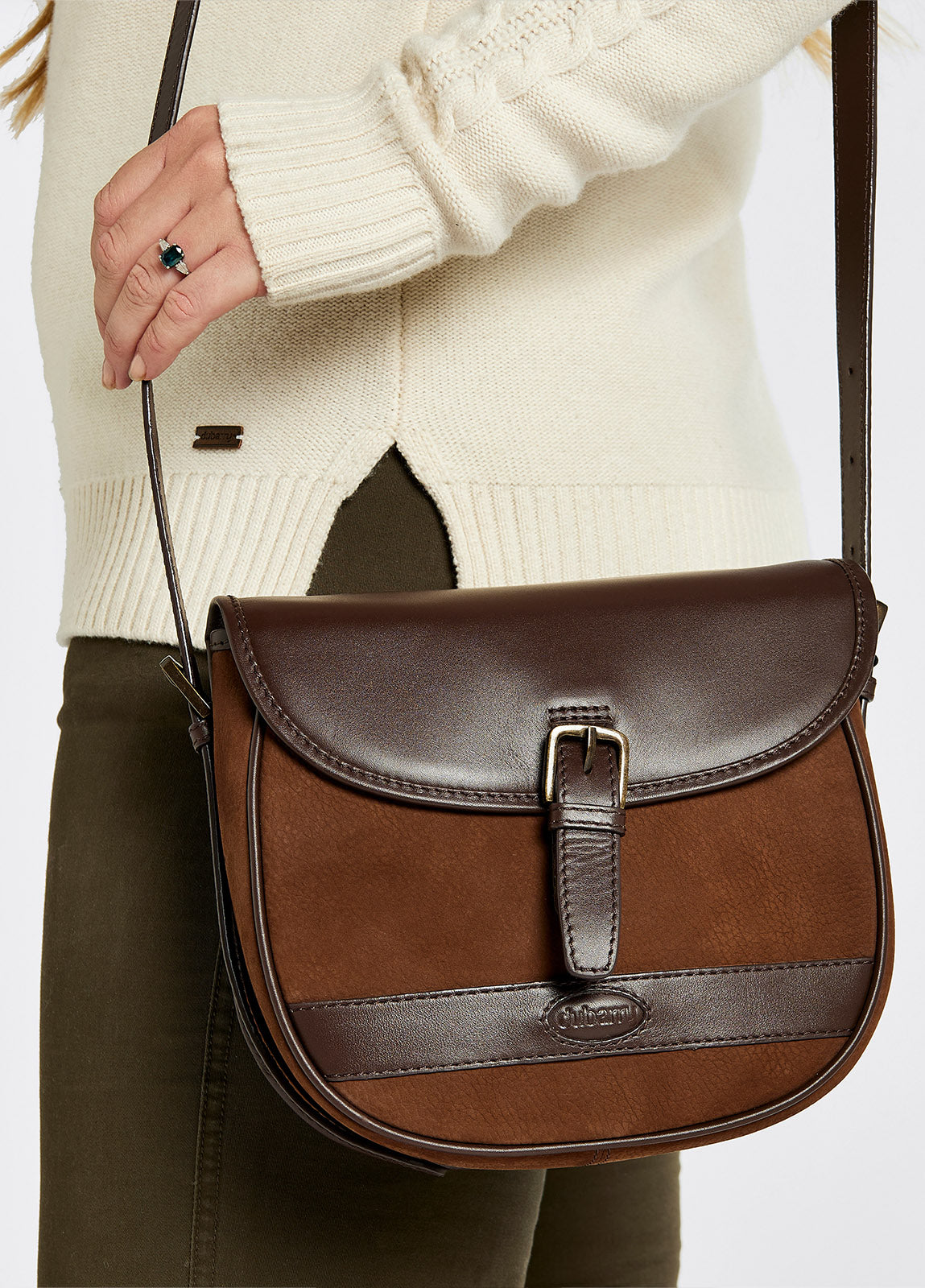 Clara Leather Saddle Bag