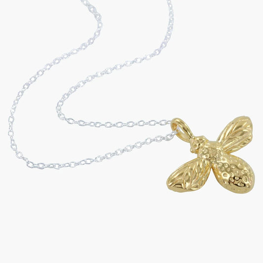 Bumble Bee Necklace Gold