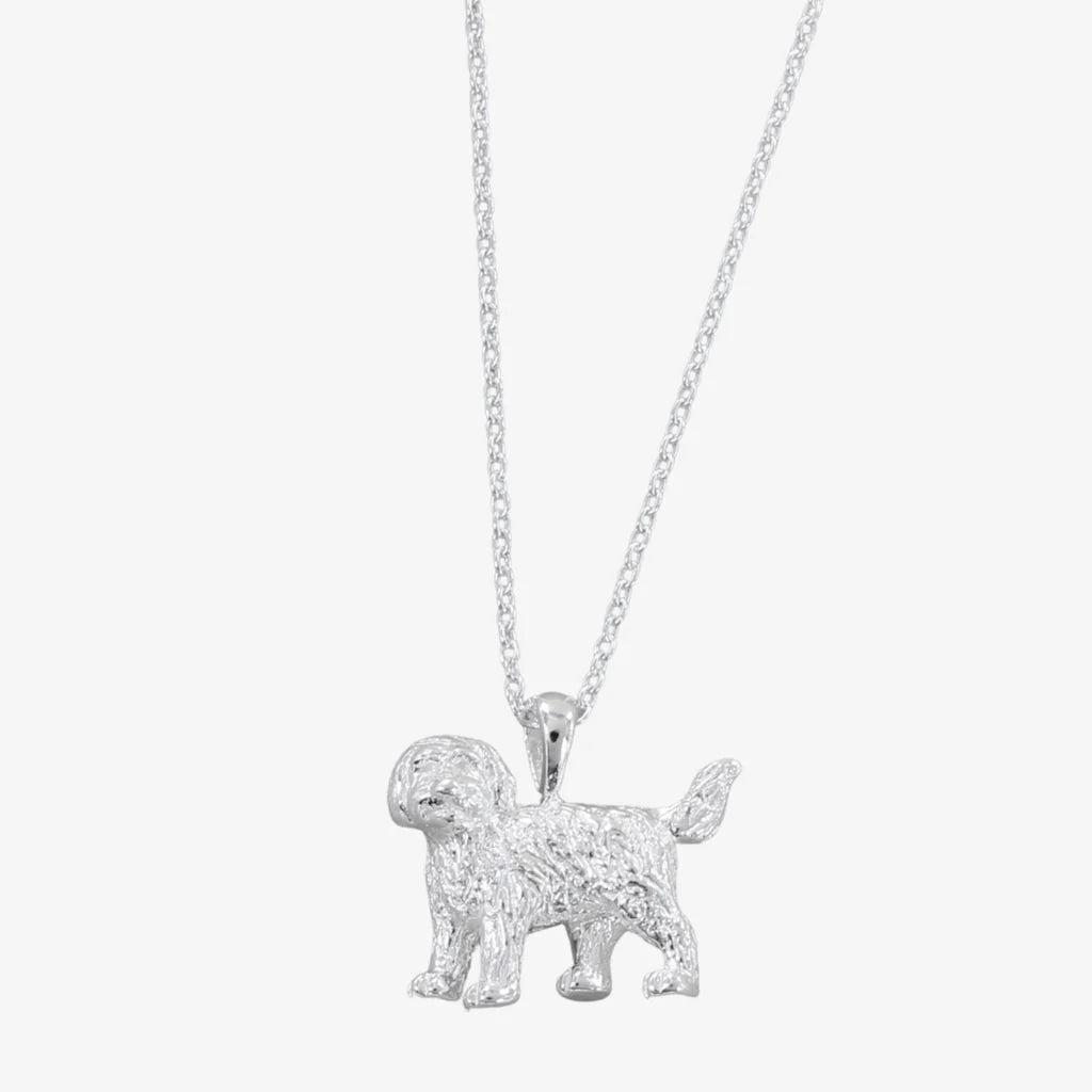 SILVER LABRADOODLE NECKLACE