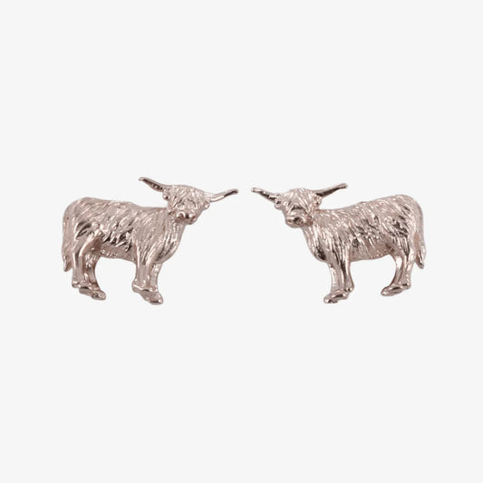 Highland Cow Stud Earrings