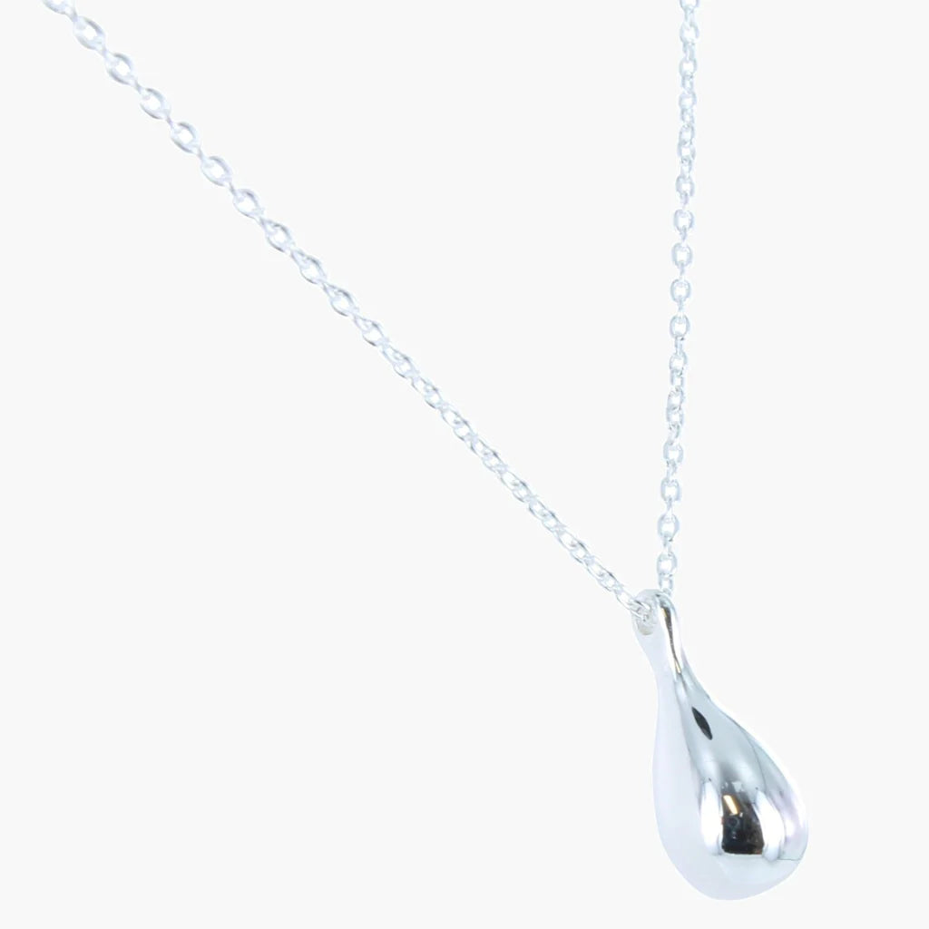 STERLING SILVER TEAR DROP NECKLACE