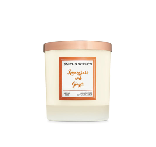 Luxury Soy Wax Candle - Lemongrass & Ginger