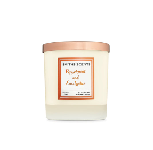 Luxury Soy Wax Candle - Peppermint & Eucalyptus